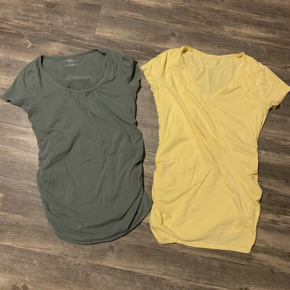 Motherhood Maternity ruched tees